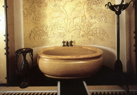 Ванная комната: ванна, пол и туалетный столик. Арман Альбер Рато. Париж, около 1924-1925 