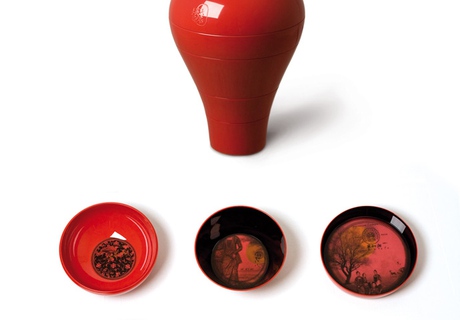 Комплект Ming, состоящий из шести чаш, вкладывающихся одна в другую