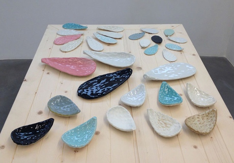 Серия керамики Cactus Leaves, автор Кароль Шеброн для галереи Art Factum (Бейрут, Ливан)